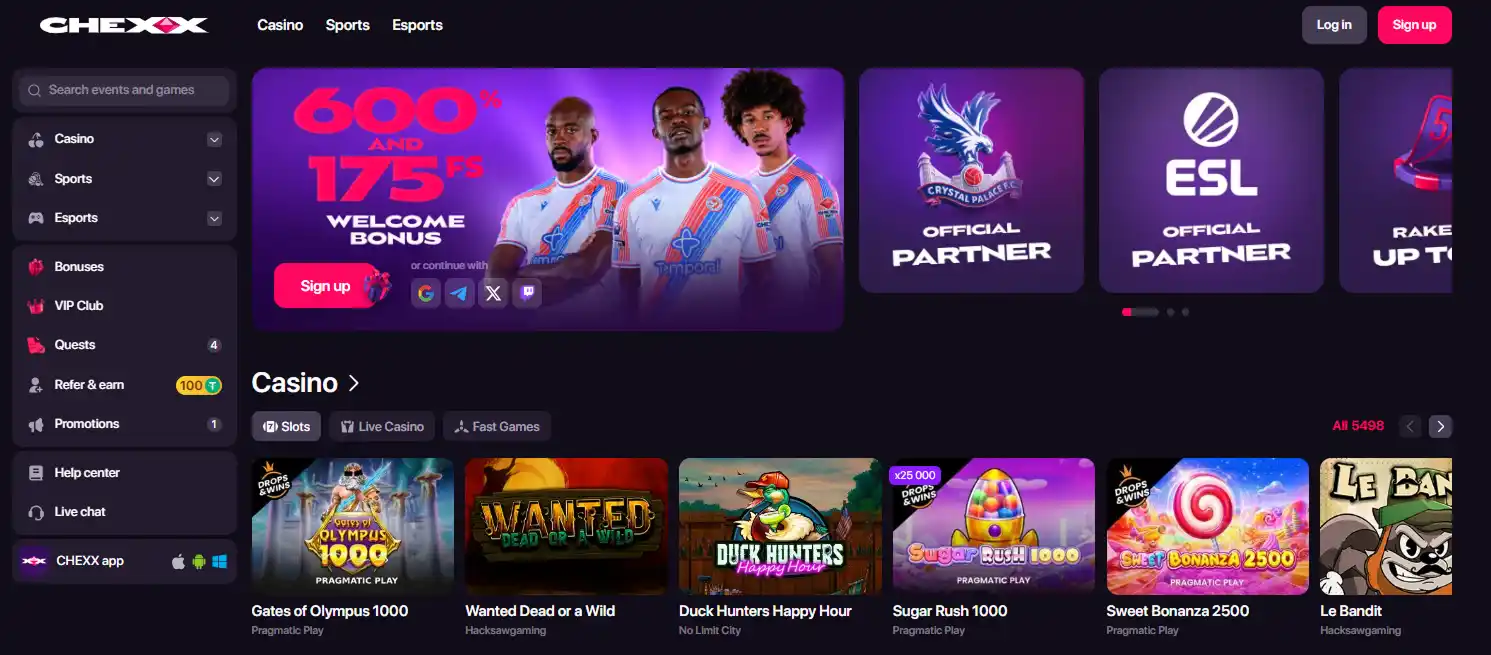Real CHEXX website interface shown for this Nigeria review